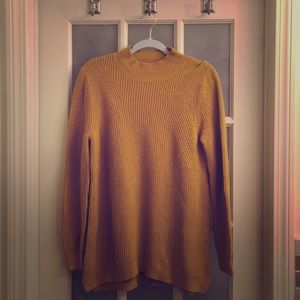 Mustard yellow knit sweater from Nordstrom